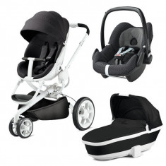 Carucioare 3 in 1 Quinny Moodd Baza auto Maxi-Cosi 2wayFix CADOU BLACK IRONY foto