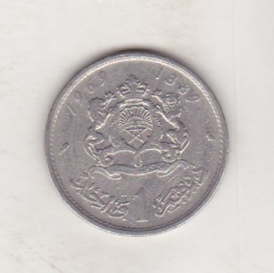 bnk mnd Maroc 1 dirham 1969 foto