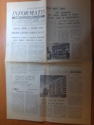 ziarul informatia bucurestiului 20 ianuarie 1977-foto bd. 1 mai foto