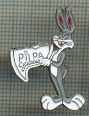 1251 NEW INSIGNA -PERSONAJE DE DESENE ANIMATE -BUGS BUNNY -starea care se vede