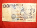 Bancnota 10 000 lire 1984 Italia , cal.Buna