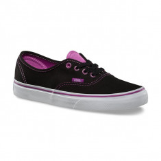 Shoes Vans Authentic Clear Eyelets Black / Radiant Orchid foto