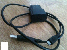 Incarcator BlackBerry Pearl 8110 +cablu de date,ORIGINAL foto
