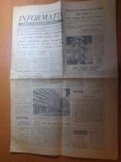 ziarul informatia bucurestiului 18 octombrie 1976-foto sos. giurgiului