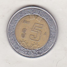 bnk mnd Mexic 5 pesos 2011 bimetal