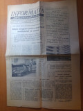 Ziarul informatia bucurestiului 6 noiembrie 1976-foto bloc pe bd. 1 mai