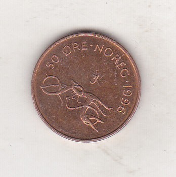 bnk mnd Norvegia 50 ore 1996