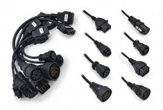 Kit set complet 8 cabluri adaptoare OBD2 Autocom / Delphi pentru camioane foto