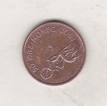 bnk mnd Norvegia 50 ore 2001