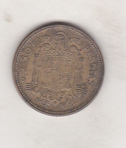bnk mnd Spania 2,50 pesetas 1954