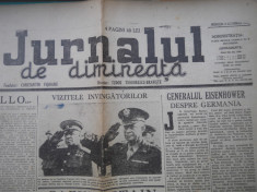 HOPCT ROMANIA ZIAR JURNALUL DE DIMINEATA 3 OCT 1945 BUCURESTI foto