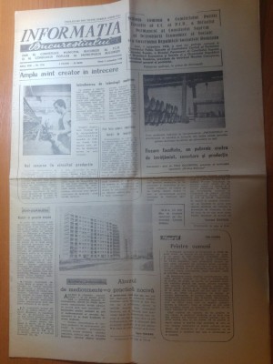 ziarul informatia bucurestiului 2 noiembrie 1976-foto bd. leontin salajan foto
