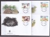 Eritreea 2001 fauna MI 254-257 FDC w20, Nestampilat