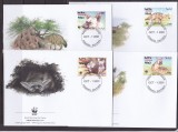 Eritreea 2001 fauna MI 254-257 FDC w20