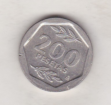 bnk mnd Spania 200 pesetas 1986