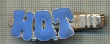 1308 NEW INSIGNA CU CLEMA - ARE INSCRIPTIA ,,H. O. T&quot; -starea care se vede