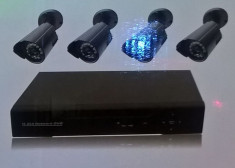 DVR Digital video recorder H.264 network recorder cu patru camere incluse foto