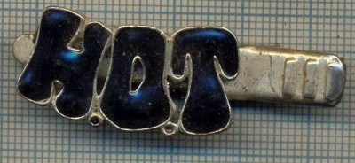1345 NEW INSIGNA CU CLEMA - ARE INSCRIPTIA ,,H. O. T&amp;quot; -starea care se vede foto