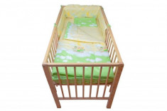 Lenjerie Mykids Teddy Norisori Verde 4+1 Piese 120X60 Cm foto