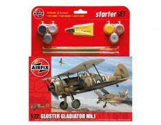 Kit Constructie Si Pictura Avion Gloster Gladiator Mk.I foto