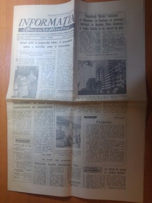 ziarul informatia bucurestiului 14 octombrie 1976-foto sos. iancului foto