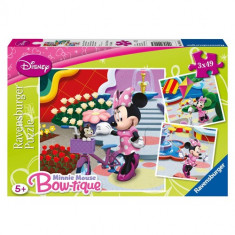 Puzzle Minnie Mouse, 3X49 Piese foto