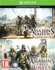 Assassins Creed Unity And Black Flag (Code) Xbox One foto