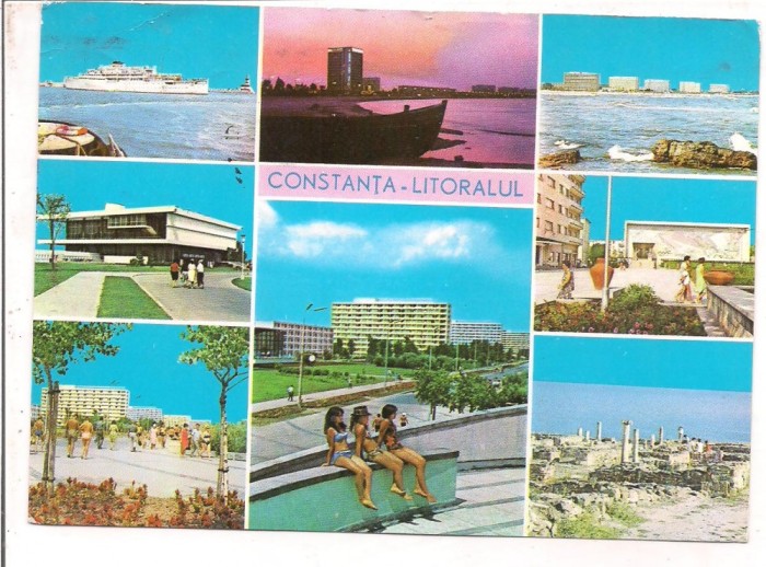 % carte postala (marca fixa)-CONSTANTA -LITORALUL