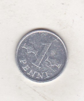 bnk mnd Finlanda 1 penni 1970 foto