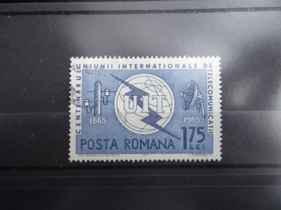 LP607-Centenarul UIT-serie completa stampilata-1965 foto