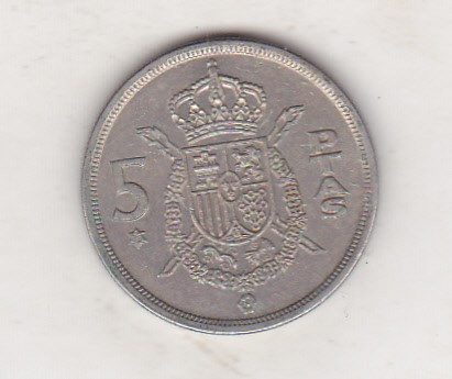 bnk mnd Spania 5 pesetas 1975 (1978)