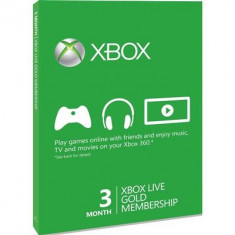 Xbox 360 Live Gold Card 3 Month Membership Card foto