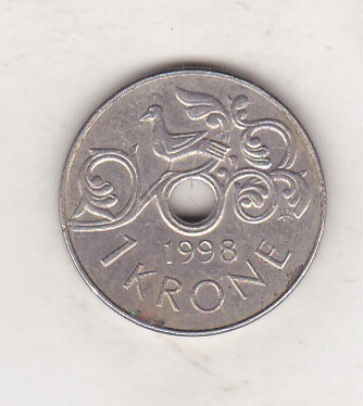bnk mnd Norvegia 1 coroana 1998