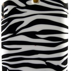 Husa silicon ZEBRA Samsung Galaxy S4 mini + folie protectie cadou