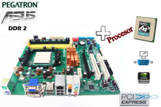 KIT Placa de Baza ASUS Pegatron DDR2 + PROCESOR AMD X2 + 5200B GARANTIE! foto