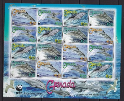 Grenada 2007 fauna marina MI 5925- 28 kleib. mare MNH w20 foto
