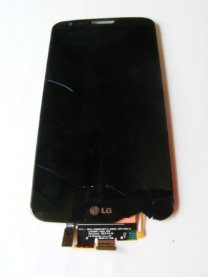 Modul Display LCD LG G2 Touch-Spart (Cu Rama) Negru Orig Swap foto