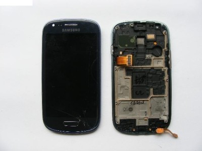 Modul Display LCD cu GEAM SPART Samsung I8190 Blue Orig SH foto