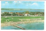 % carte postala (ilustrata)-CONSTANTA -Eforie Sud--Plaja si faleza