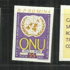 ROMANIA 1961 - ONU - NEDANTELATE - LP 532a - MNH