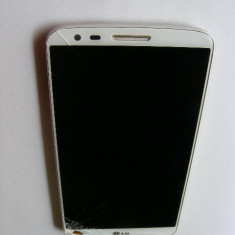 Modul Display LCD LG G2 Touch-Spart (Cu Rama) Alb Orig Swap