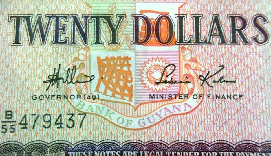 Bancnota 20 Dolari Guyana Cod 830 Unc Okazii Ro
