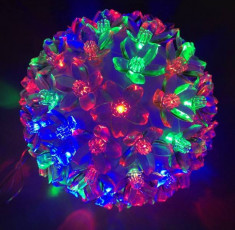 Decoratiuni Craciun Glob Luminos cu 50 LEDuri Multicolore 220V foto