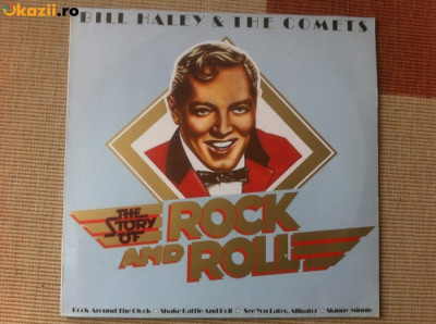 Bill Haley The Comets Story Of Rock And Roll disc vinyl lp compilatie best of muzica rock ariola records VG+ foto