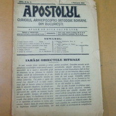 Apostolul arhiepiscopia ortodoxa romana din Bucuresti 1932 an IX nr. 3