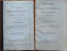 C. Ticu Stefanescu, Din lumea judecatoreasca; Povestiri si anecdote, 1923 foto