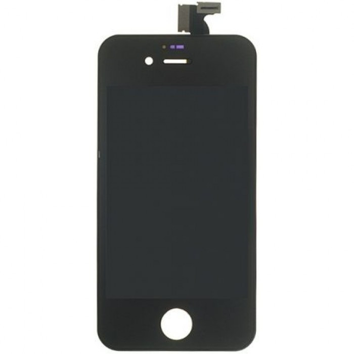 Pachet Lcd display iphone 4s + folie sticla fata si spate + capac spate
