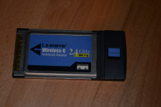 ADAPTOR WIFI/WIRELESS G PCMCIA LINKSYS MODEL WPC54G foto