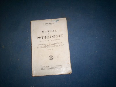 MANUAL DE PSIHHOLOGIE BAGDASAR foto