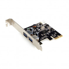 Card PCI-e Adaptor la 2x USB3.0 si 1x Molex alimentare, chipset NEC D720200F1, GEMBIRD (UPC-30-2P) foto